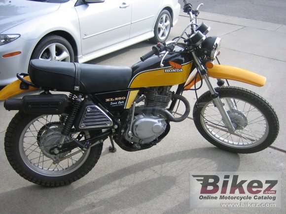 1976 HONDA XL250 SPECS visual data 8